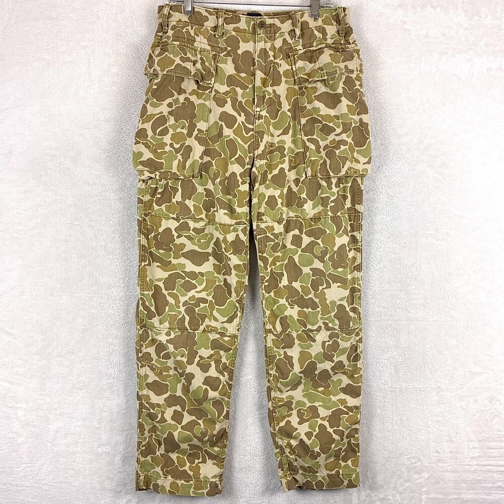 Gap Pants Mens 30x32 (30x31) Green Frog Skin Marsh Camo Cargo Military Outdoors